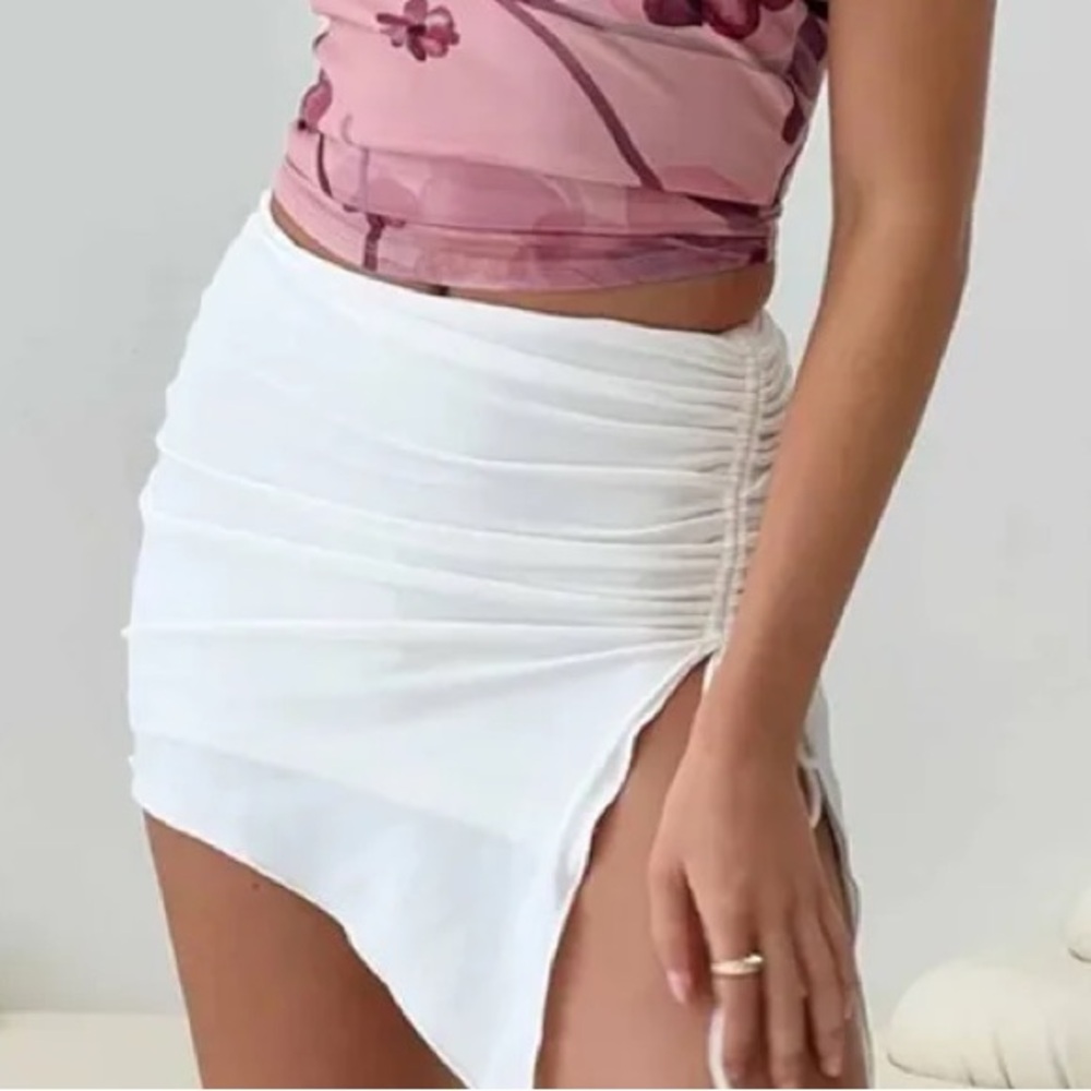 Princess Polly Elegant White Mini Skirt